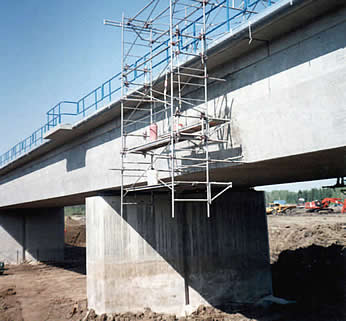 Anthony Henday CNR Overpass under construction