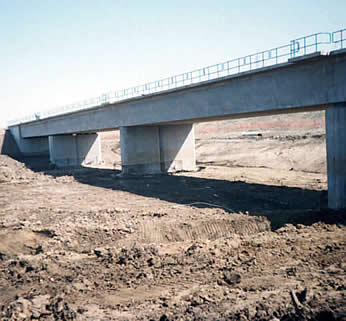 Anthony Henday CNR overpass under construction side view