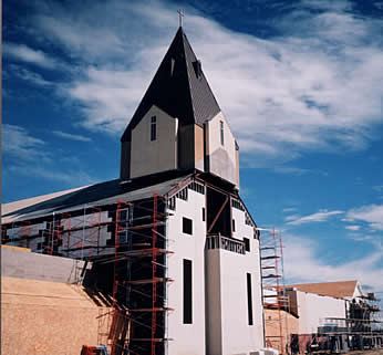 Holy Trinity Catholic Church under construction