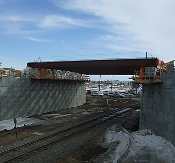 23rd Ave Interchange Railway Bridges Under Construction