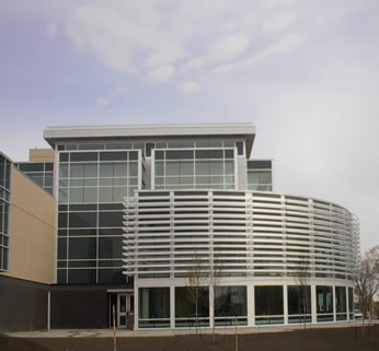 NAIT HP Centre curved facade