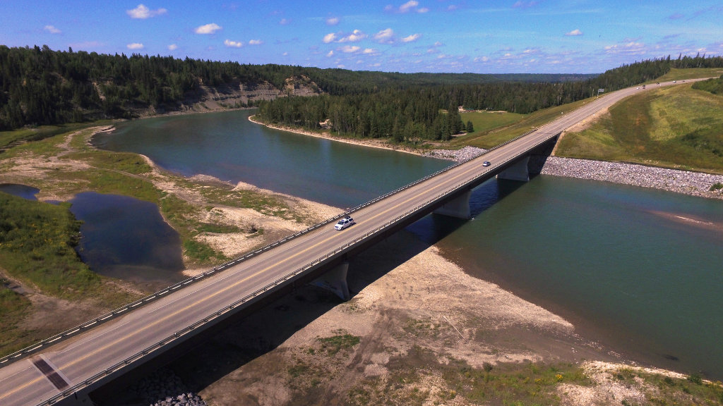 North Saskatchewan River Crossing at Drayton Valley